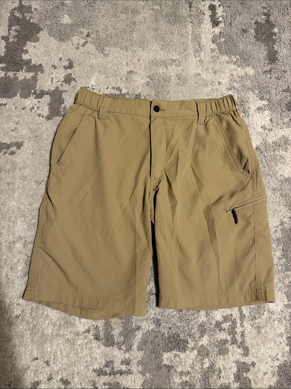 Wrangler Khaki Hybrid Utility Shorts